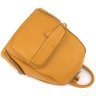 Женский городской рюкзак из натуральной кожи оранжевого цвета KARYA 69729 - 4