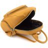 Женский городской рюкзак из натуральной кожи оранжевого цвета KARYA 69729 - 7