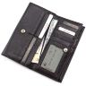Черный женский кошелек с блоком для карточек KARYA (1014-45) - 4
