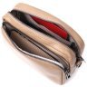 Бежевая женская сумка-кроссбоди из натуральной кожи с ремешком на плечо Vintage 2422293 - 5