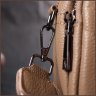 Бежева жіноча сумка-кроссбоді з натуральної шкіри з ремінцем на плече Vintage 2422293 - 9