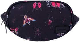 Бананка женская (поясная сумка) из водоотталкивающего текстиля принт насекомых Bagland 111130
