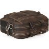 Велика горизонтальна сумка з натуральної шкіри коричневого кольору VINTAGE STYLE (14570) - 5