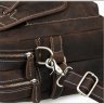 Велика горизонтальна сумка з натуральної шкіри коричневого кольору VINTAGE STYLE (14570) - 6