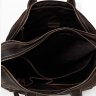 Велика горизонтальна сумка з натуральної шкіри коричневого кольору VINTAGE STYLE (14570) - 7