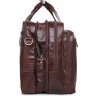 Большая деловая кожаная сумка в стиле винтаж VINTAGE STYLE (14385) - 5