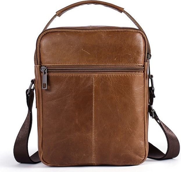 Солидная мужская сумка из натуральной винтажной кожи VINTAGE STYLE (14707)