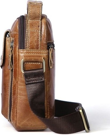 Солидная мужская сумка из натуральной винтажной кожи VINTAGE STYLE (14707)