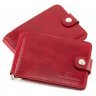 Яскравий затиск для грошей червоного кольору ST Leather (16871) - 1
