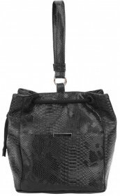 Жіноча сумка-шоппер зі шкірозамінника з принтом під рептилію Monsen (15690)