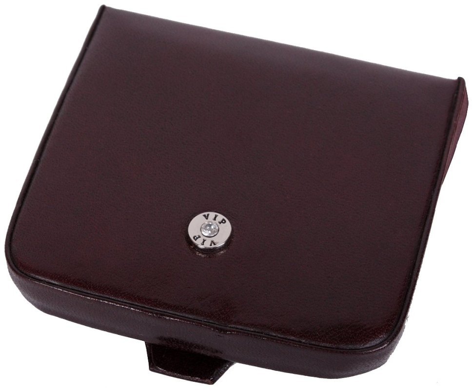 Коричневый футляр для бижутерии Diamond из натуральной кожи Vip Collection 102530 фото №1 Коричневый футляр для бижутерии Diamond из натуральной кожи Vip Collection 102530 modnotak фото №1