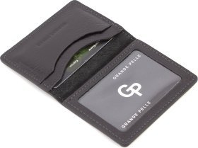 Кожаная обложка для ID паспорта с гербом Украины - Grande Pelle (13890)