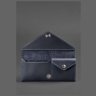 Кожаный кошелек темно-синего цвета на кнопке BlankNote Керри (12526) - 4