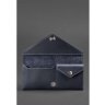 Кожаный кошелек темно-синего цвета на кнопке BlankNote Керри (12526) - 4