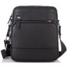 Компактная мужская черная сумка через плечо из мягкой кожи Tiding Bag (15807) фото №3 Компактная мужская черная сумка через плечо из мягкой кожи Tiding Bag (15807) modnotak фото - 3