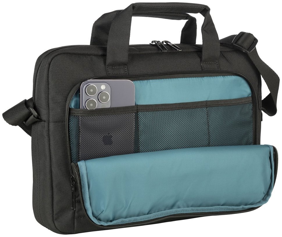 Текстильная сумка для ноутбука до 14" через плечо Tucano Star черного цвета 103630 modnotak фото №4