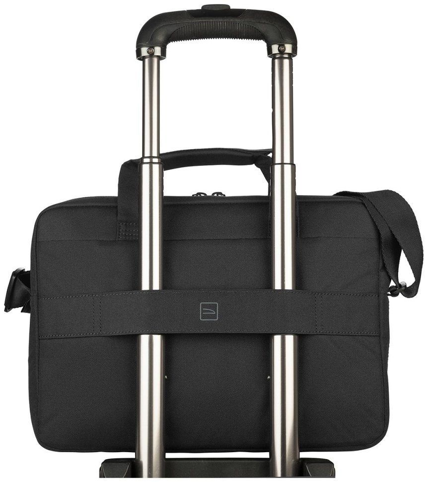 Текстильная сумка для ноутбука до 14" через плечо Tucano Star черного цвета 103630 modnotak фото №6