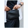 Черная поясная сумка из натуральной кожи BlankNote Dropbag Maxi (12687) - 10