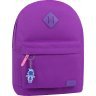 Яркий фиолетовый рюкзак из текстиля на змейке Bagland (53730) - 1