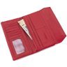 Длинный женский кошелек из натуральной кожи в ярком красном цвете ST Leather 73830 - 6