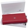 Длинный женский кошелек из натуральной кожи в ярком красном цвете ST Leather 73830 - 7