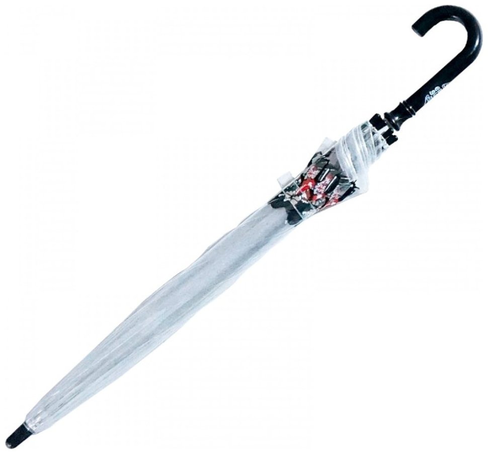 Детский зонт-трость Fulton Funbrella-4 C605 Guards (Прозрачный с солдатиками Королевской гвардии, механика) 93830 modnotak фото №4