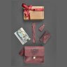 Женский подарочный набор из винтажной кожи (сумка, картхолдер, браслет, брелок) BlankNote (12351) - 4