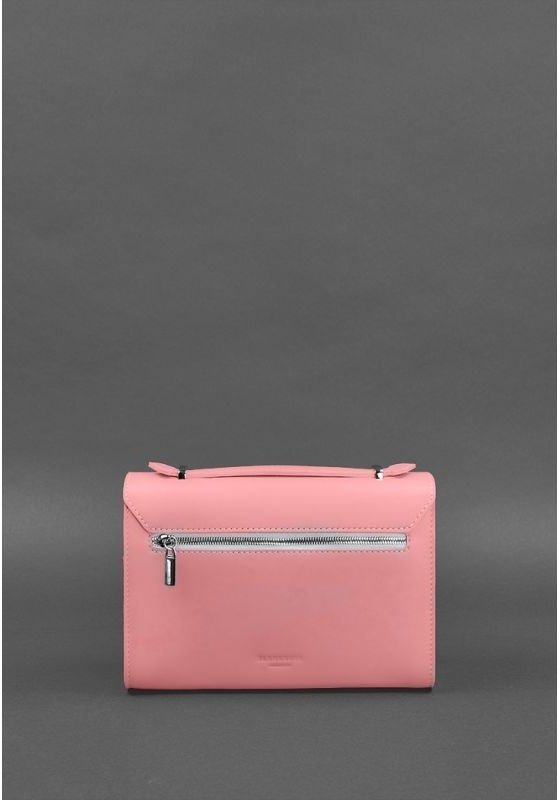 Розовая сумка-кроссбоди из натуральной кожи украинского производства BlankNote Lola (12795)