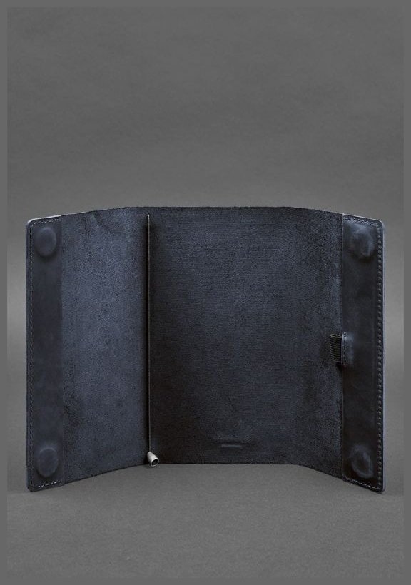 Блокнот (софт-бук) темно-синего цвета из кожи Crazy Horse - BlankNote (14130) modnotak фото №4