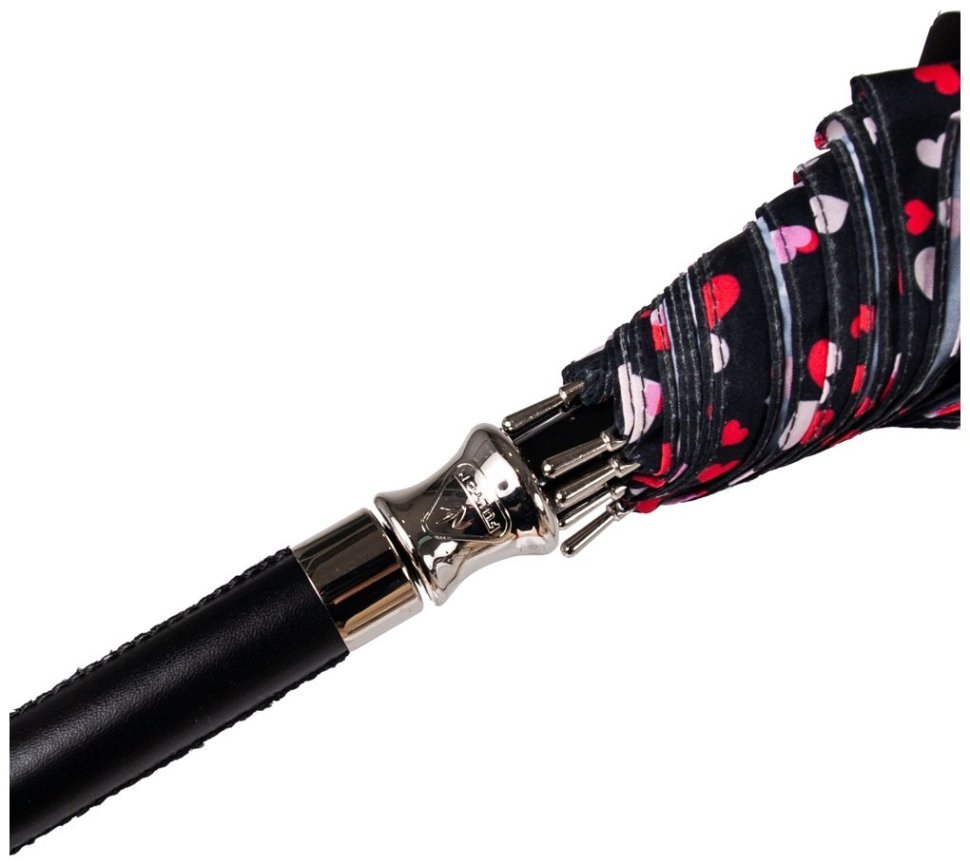 Зонт женский Fulton L866 Birdcage-2 Luxe Love Hearts (Трость, механика, прозрачный с принтом сердечек) 94130 фото №10 Зонт женский Fulton L866 Birdcage-2 Luxe Love Hearts (Трость, механика, прозрачный с принтом сердечек) 94130 modnotak фото №10