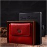 Червоний жіночий гаманець середнього розміру з натуральної шкіри з монетницею Tony Bellucci (2422013) - 8