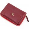 Популярний гаманець червоного кольору з натуральної шкіри з монетницьою Tony Bellucci (10792) - 3
