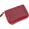 Популярный кошелек красного цвета из натуральной кожи с монетницей Tony Bellucci (10792) - 4
