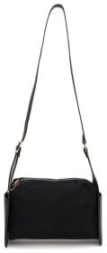 Практичная женская сумка из качественного кожзама через плечо Monsen 94630 черного цвета
