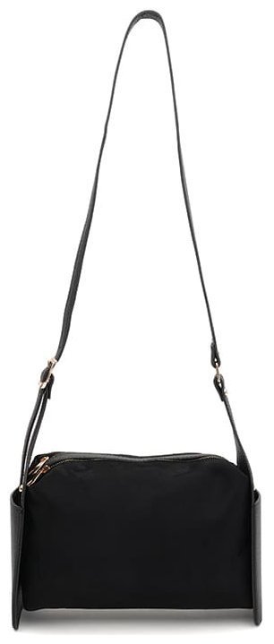 Практичная женская сумка из качественного кожзама через плечо Monsen 94630 черного цвета modnotak фото №1