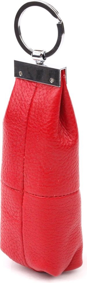 Красная ключница натуральной кожи флотар на молнии KARYA (2421216)