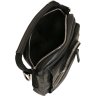 Оригінальна чоловіча сумка-барсетка із чорної шкіри Vip Collection (21100) - 3