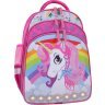 Шкільний рюкзак для дівчаток малинового кольору з однорогом Bagland (55330) - 1