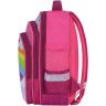 Шкільний рюкзак для дівчаток малинового кольору з однорогом Bagland (55330) - 9