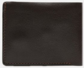Стильный мужской кожаный кошелек коричневого цвета на магнитах Ricco Grande 65630