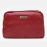 Красная женская сумка-кроссбоди из фактурной кожи на две молнии Borsa Leather (19349) - 2