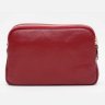 Красная женская сумка-кроссбоди из фактурной кожи на две молнии Borsa Leather (19349) - 3