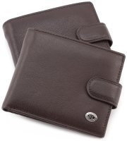 Кожаное мужское портмоне на застежке ST Leather (18839)