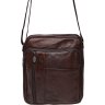 Чоловічі шкіряні сумки через плече в коричневому кольорі Borsa Leather (21395) - 2