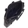 Портфель из фактурной кожи для ноутбука и документов А4 Desisan 107230 черного цвета через плечо modnotak фото - 6