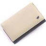 Шкіряний жіночий гаманець у різнобарвному забарвленні з фіксацією на магніти ST Leather 1767330 - 1