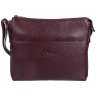 Вместительная женская сумка из кожи флотар на плечо Desisan 107430 бордового цвета modnotak фото - 1