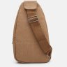 Мужская тактическая сумка-слинг из коричневого текстиля Monsen (22162) - 3