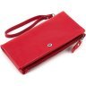 Кожаный женский кошелек-клатч красного цвета на две молнии ST Leather 1767430 - 1