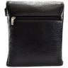 Мужская кожаная сумка планшет с большим клапаном на магнитах DESISAN 107630 черный modnotak фото - 3